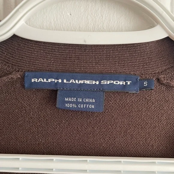Ralph Lauren Brown Cardigan Sweater - Picture 2 of 6